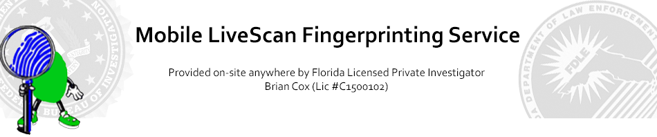 Clermont Mobile Livescan Electronic Fingerprinting Service